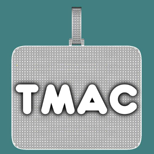 CUSTOM LETTER NECKLACE 3D BIG SQUARE