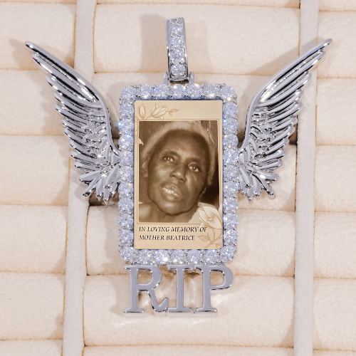 RIP WING 3D CUSTOM PICTURE PENDANT