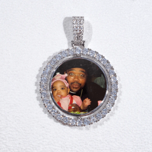 3D Spinning 2-Faced Custom Picture Pendant