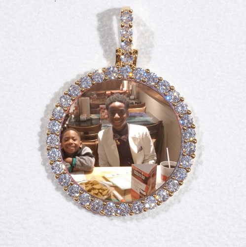 3D CIRCLE CUSTOM PICTURE PENDANT SMALL SIZE