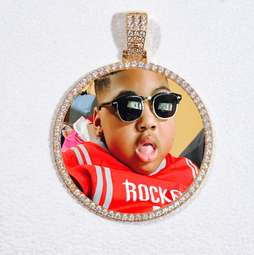 MEDIUM 3D CIRCLE CUSTOM PICTURE PENDANT