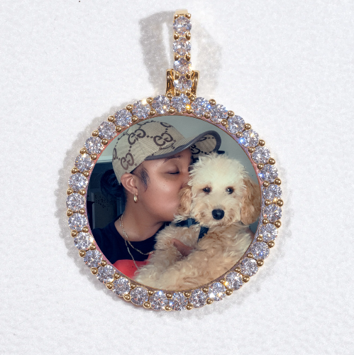3D CIRCLE CUSTOM PICTURE PENDANT SMALL SIZE