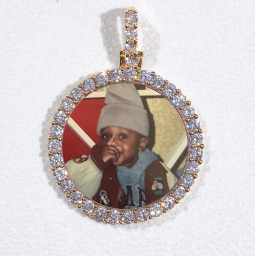 3D CIRCLE CUSTOM PICTURE PENDANT SMALL SIZE
