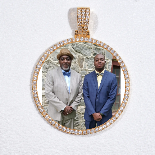 MEDIUM 3D CIRCLE CUSTOM PICTURE PENDANT