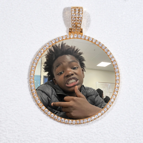 MEDIUM 3D CIRCLE CUSTOM PICTURE PENDANT