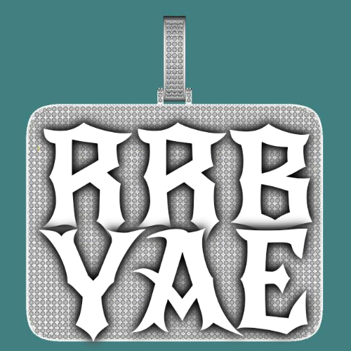 CUSTOM LETTER NECKLACE 3D BIG SQUARE