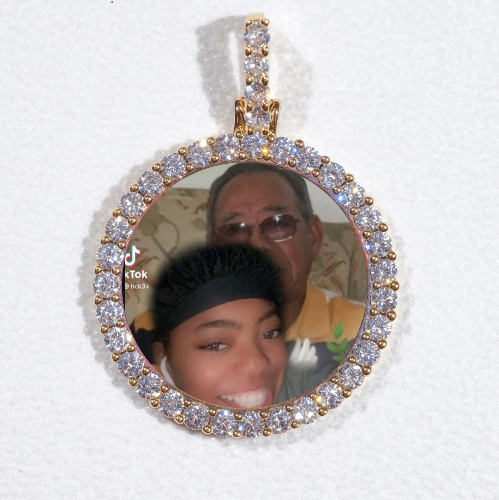 3D CIRCLE CUSTOM PICTURE PENDANT SMALL SIZE