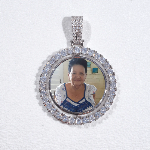 3D Spinning 2-Faced Custom Picture Pendant