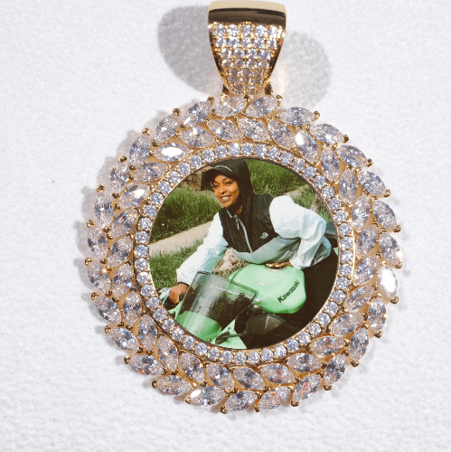 Large 3D Wheat Ear Custom Picture Pendant