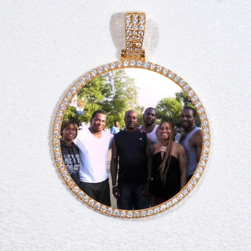MEDIUM 3D CIRCLE CUSTOM PICTURE PENDANT