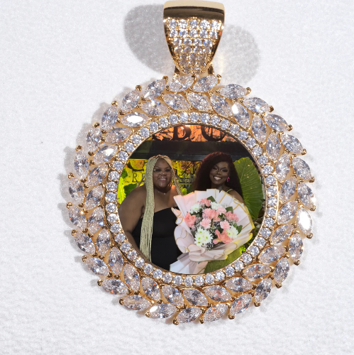 Large 3D Wheat Ear Custom Picture Pendant