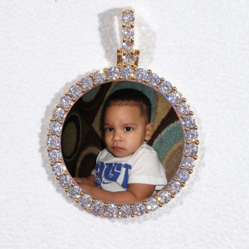 3D CIRCLE CUSTOM PICTURE PENDANT SMALL SIZE