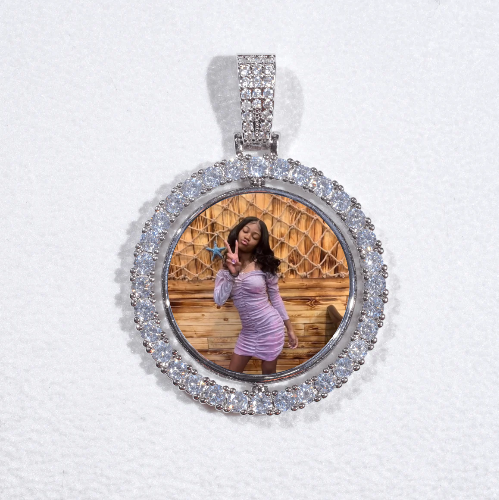3D Spinning 2-Faced Custom Picture Pendant