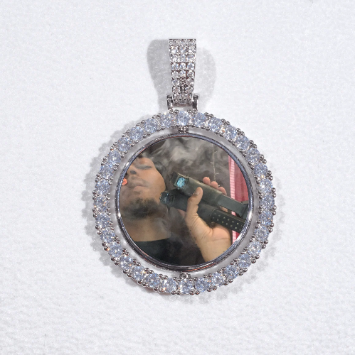 3D Spinning 2-Faced Custom Picture Pendant