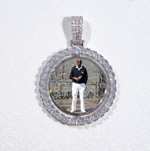 3D Spinning 2-Faced Custom Picture Pendant