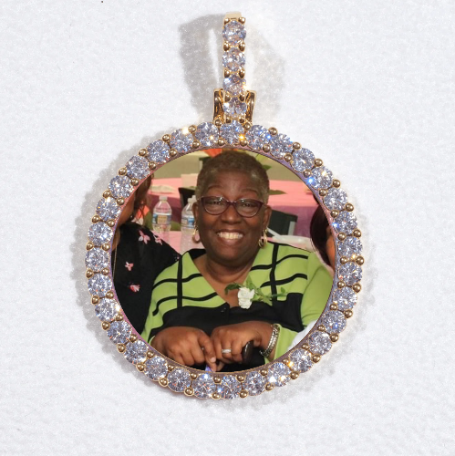 3D CIRCLE CUSTOM PICTURE PENDANT SMALL SIZE