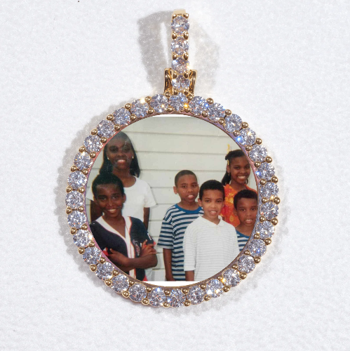 3D CIRCLE CUSTOM PICTURE PENDANT SMALL SIZE