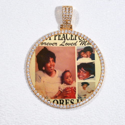 MEDIUM 3D CIRCLE CUSTOM PICTURE PENDANT