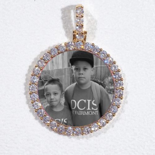 3D CIRCLE CUSTOM PICTURE PENDANT SMALL SIZE