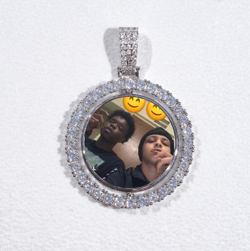 3D Spinning 2-Faced Custom Picture Pendant