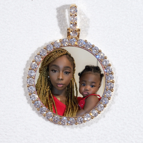 3D CIRCLE CUSTOM PICTURE PENDANT SMALL SIZE
