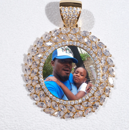 Large 3D Wheat Ear Custom Picture Pendant