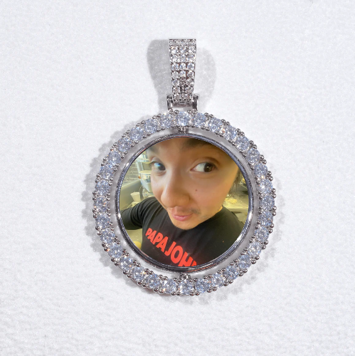 3D Spinning 2-Faced Custom Picture Pendant