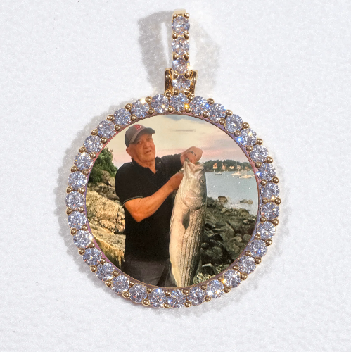 3D CIRCLE CUSTOM PICTURE PENDANT SMALL SIZE