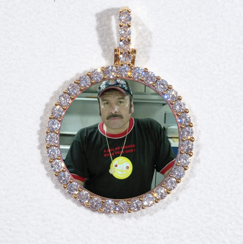3D CIRCLE CUSTOM PICTURE PENDANT SMALL SIZE