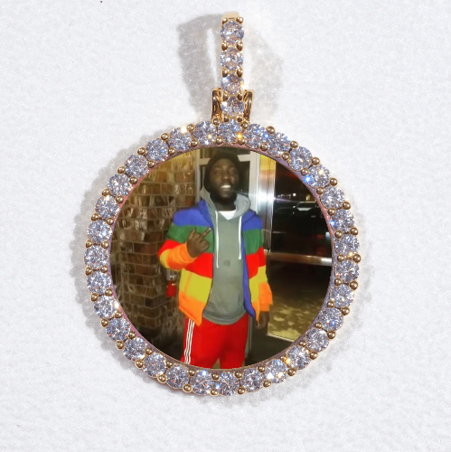 3D CIRCLE CUSTOM PICTURE PENDANT SMALL SIZE