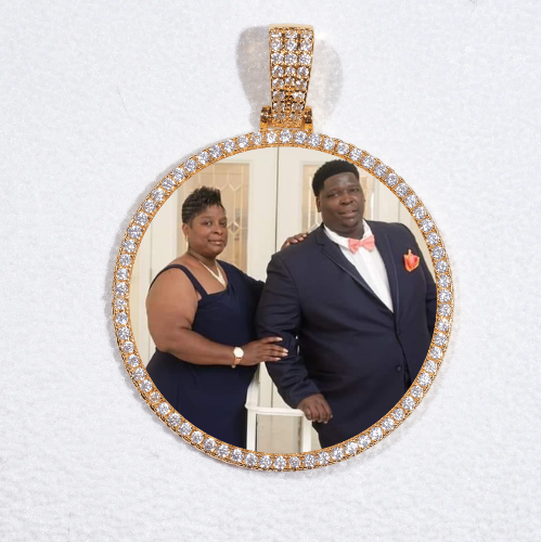 MEDIUM 3D CIRCLE CUSTOM PICTURE PENDANT