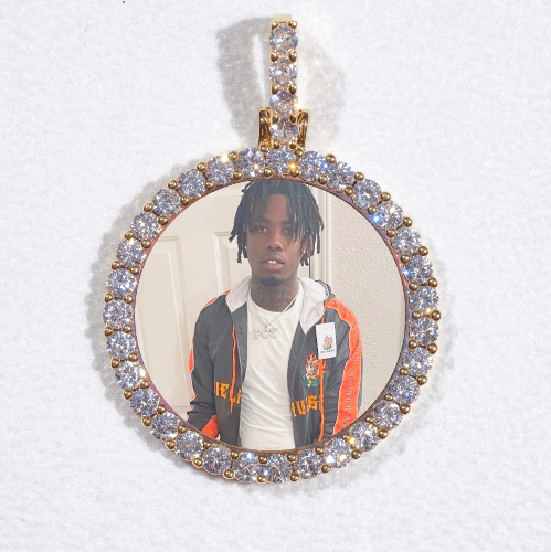 3D CIRCLE CUSTOM PICTURE PENDANT SMALL SIZE