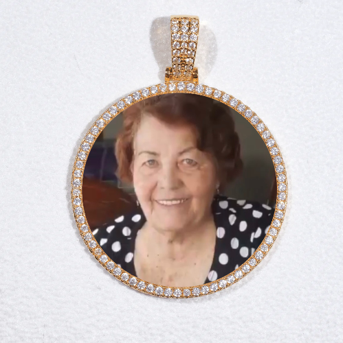 MEDIUM 3D CIRCLE CUSTOM PICTURE PENDANT