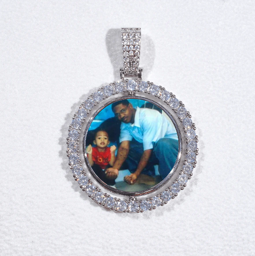 3D Spinning 2-Faced Custom Picture Pendant
