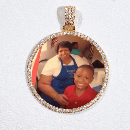 MEDIUM 3D CIRCLE CUSTOM PICTURE PENDANT