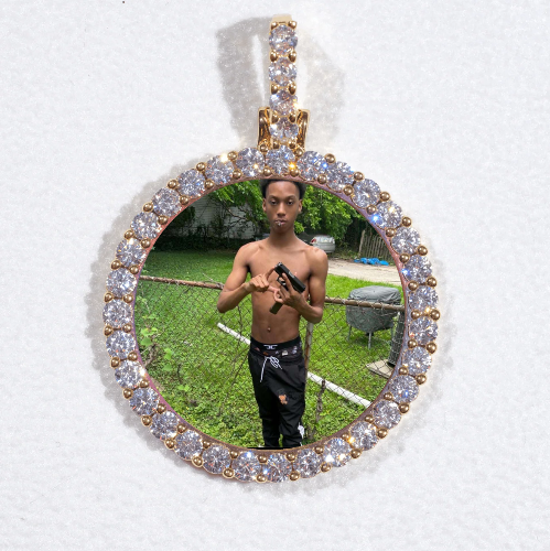 3D CIRCLE CUSTOM PICTURE PENDANT SMALL SIZE