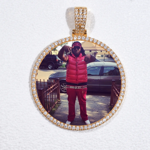 MEDIUM 3D CIRCLE CUSTOM PICTURE PENDANT