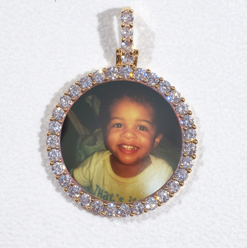 3D CIRCLE CUSTOM PICTURE PENDANT SMALL SIZE