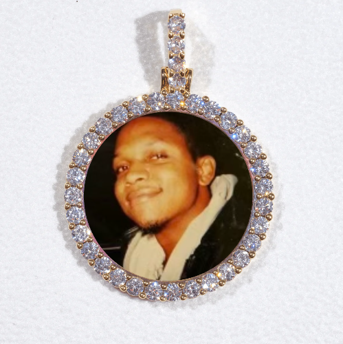 3D CIRCLE CUSTOM PICTURE PENDANT SMALL SIZE