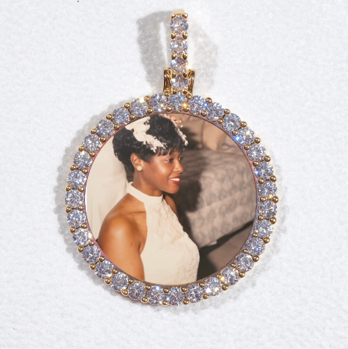 3D CIRCLE CUSTOM PICTURE PENDANT SMALL SIZE