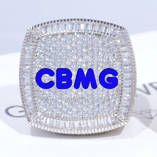 CUSTOM LETTER 3D ICED RING