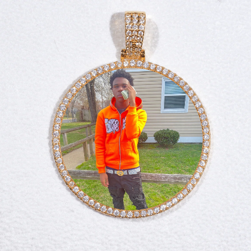 MEDIUM 3D CIRCLE CUSTOM PICTURE PENDANT
