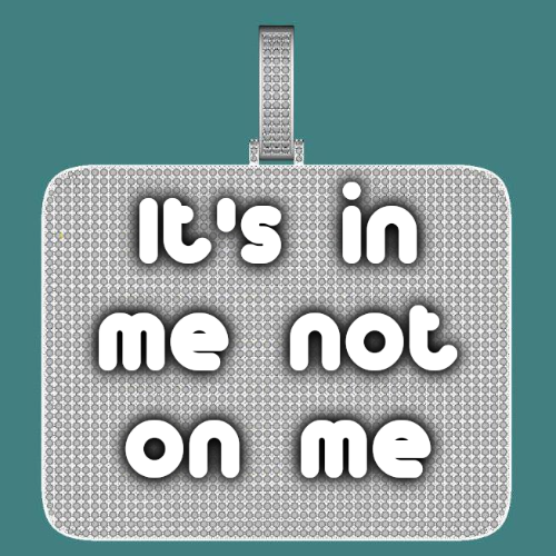 CUSTOM LETTER NECKLACE 3D BIG SQUARE