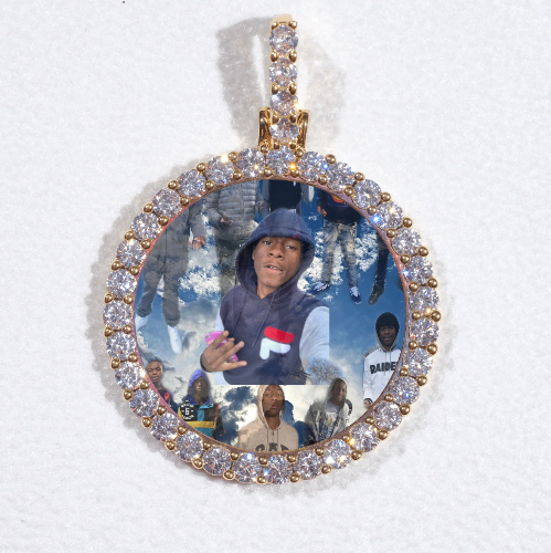 3D CIRCLE CUSTOM PICTURE PENDANT SMALL SIZE