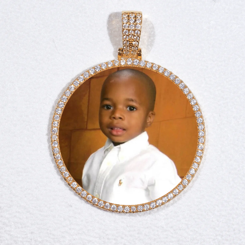 MEDIUM 3D CIRCLE CUSTOM PICTURE PENDANT
