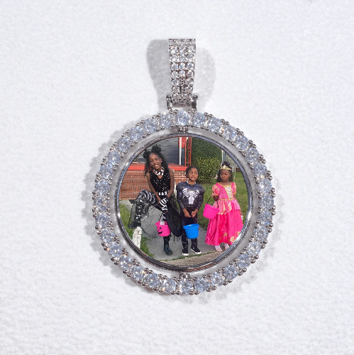3D Spinning 2-Faced Custom Picture Pendant