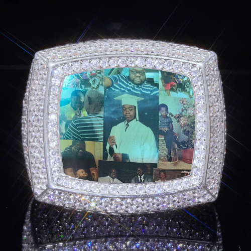 3D CUSTOM PICTURE ICED RING