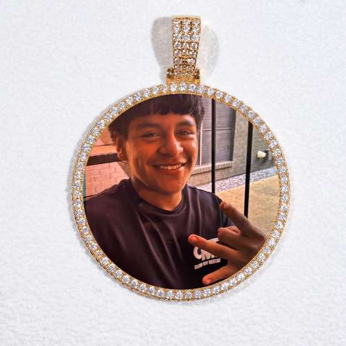 MEDIUM 3D CIRCLE CUSTOM PICTURE PENDANT