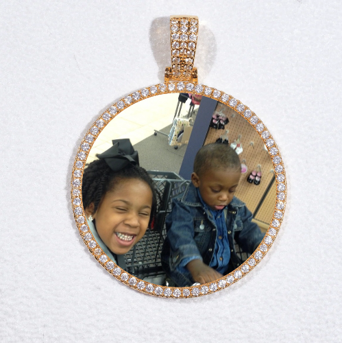 MEDIUM 3D CIRCLE CUSTOM PICTURE PENDANT
