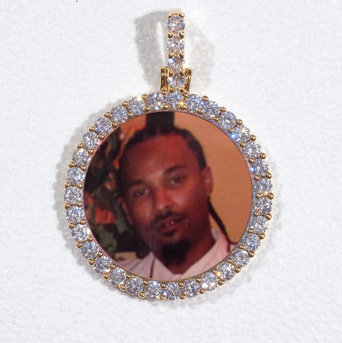 3D CIRCLE CUSTOM PICTURE PENDANT SMALL SIZE